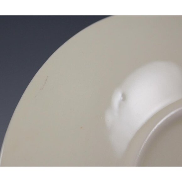 Vintage Paden City Pottery 6" Saucer Floral Laurel Leaves Gold Trim Regina? - Picture 8 of 9